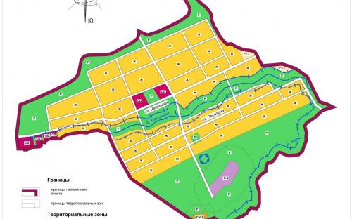 Карта градостроительного зонирования с.Алешкино
